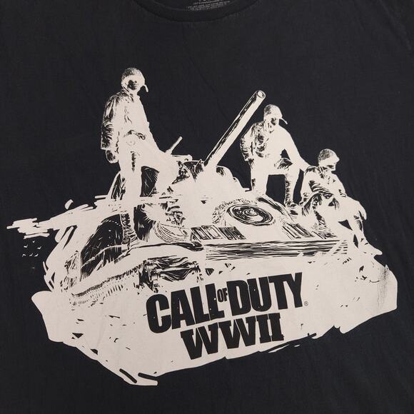 Call of Duty WW2 Short Sleeve Crew Neck Graphic T Shirt Mens Size 3XL Black - Picture 4 of 9